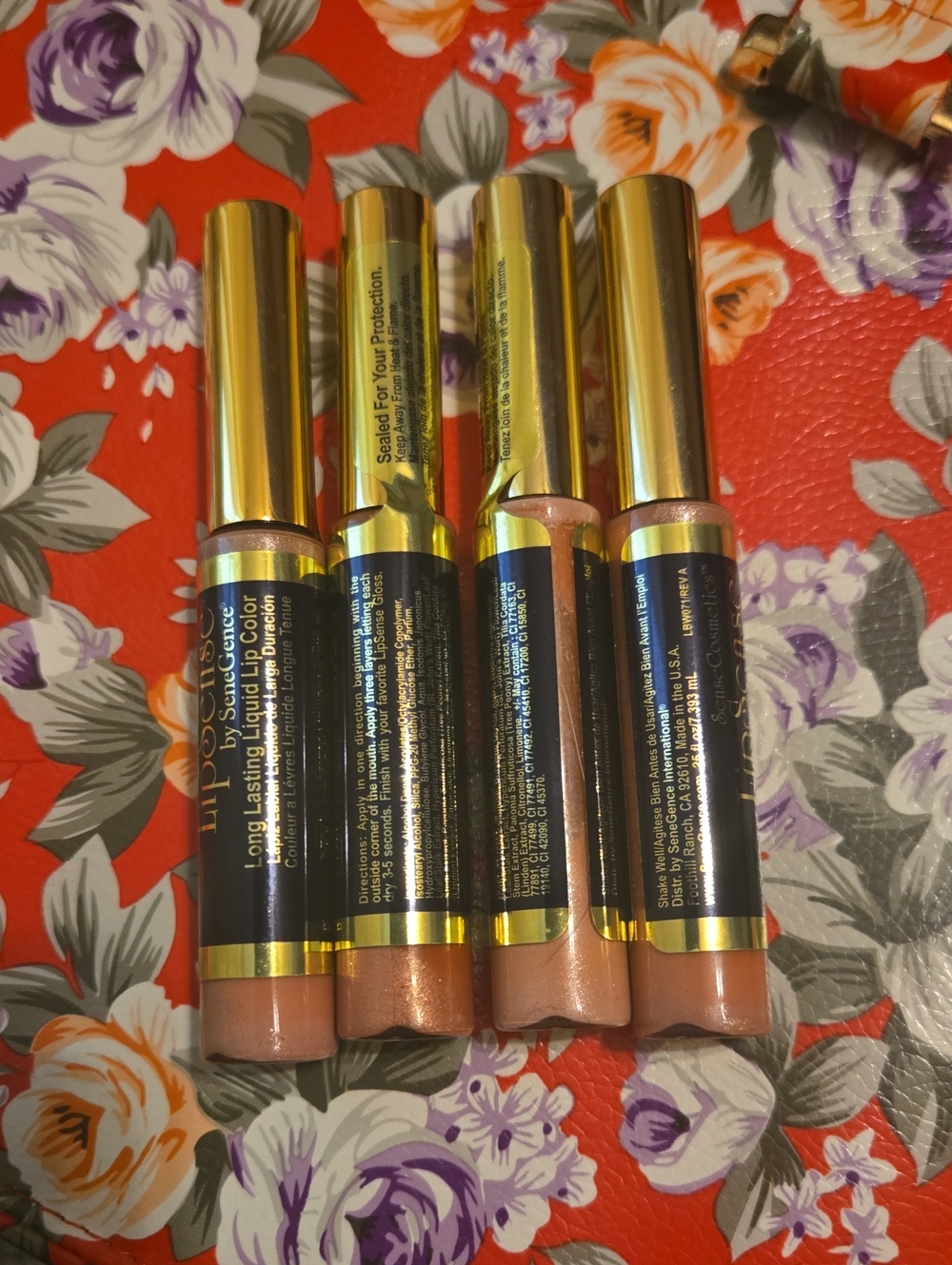 4- New/sealed Lipsense- Long Lasting Liquid Lip Color - Nude Pink (4-Pack)